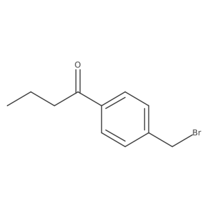 1-[4-(Bromomethyl)phenyl]butan-1-one结构式