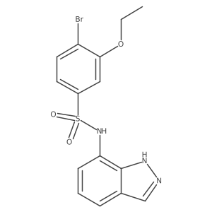4-bromo-3-ethoxy-N-(1H-indazol-7-yl)benzenesulfonamide结构式