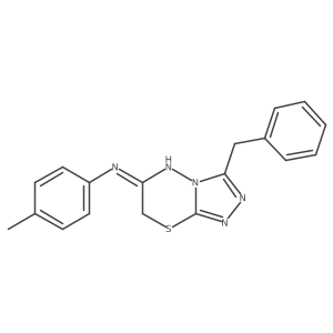3-benzyl-N-(4-methylphenyl)-7H-[1,2,4]triazolo[3,4-b][1,3,4]thiadiazin-6-amine Structure