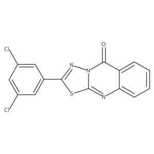 2-(3,5-dichlorophenyl)-5H-[1,3,4]thiadiazolo[2,3-b]quinazolin-5-one Structure