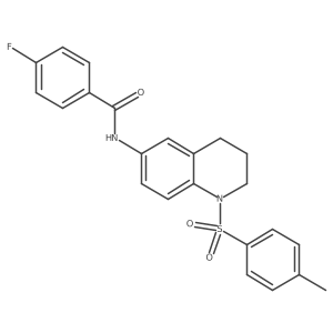 4-fluoro-N-(1-tosyl-1,2,3,4-tetrahydroquinolin-6-yl)benzamide Structure