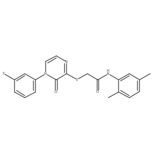 N-(2,5-dimethylphenyl)-2-{[4-(3-fluorophenyl)-3-oxo-3,4-dihydropyrazin-2-yl]sulfanyl}acetamide Structure
