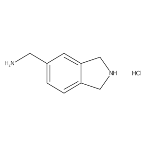 Isoindolin-5-ylmethanamine hydrochloride Structure