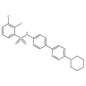 2,3-dichloro-N-(4-(6-morpholinopyridazin-3-yl)phenyl)benzenesulfonamide结构式