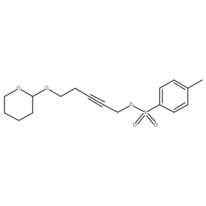 5-((Tetrahydro-2H-pyran-2-yl)oxy)pent-2-yn-1-yl 4-methylbenzenesulfonate结构式