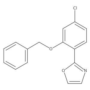 2-(2-(Benzyloxy)-4-chlorophenyl)oxazole Structure