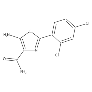 5-Amino-2-(2,4-dichlorophenyl)-1,3-oxazole-4-carboxamide Structure