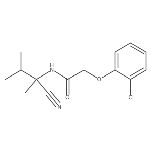 2-(2-chlorophenoxy)-N-(1-cyano-1,2-dimethylpropyl)acetamide Structure