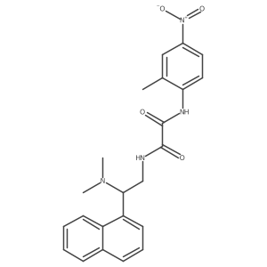 N1-(2-(dimethylamino)-2-(naphthalen-1-yl)ethyl)-N2-(2-methyl-4-nitrophenyl)oxalamide结构式