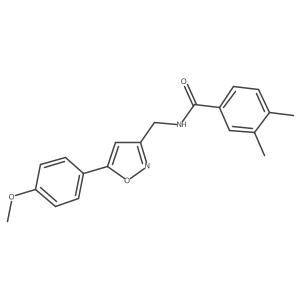 N-((5-(4-methoxyphenyl)isoxazol-3-yl)methyl)-3,4-dimethylbenzamide Structure