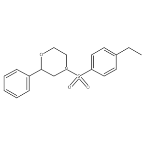 4-((4-Ethylphenyl)sulfonyl)-2-phenylmorpholine结构式