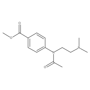 Methyl 4-{acetyl [2-(dimethylamino) ethyl]amino}benzoate结构式