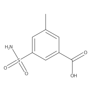 3-Methyl-5-sulfamoylbenzoic acid结构式