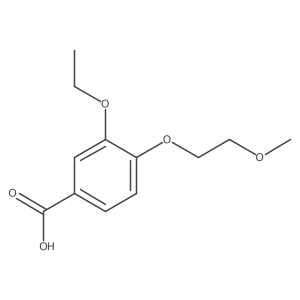 3-Ethoxy-4-(2-methoxyethoxy)benzoic acid Structure