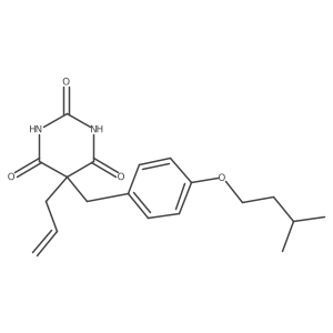 5-[[4-(3-Methylbutoxy)phenyl]methyl]-5-(2-propen-1-yl)-2,4,6(1H,3H,5H)-pyrimidinetrione Structure