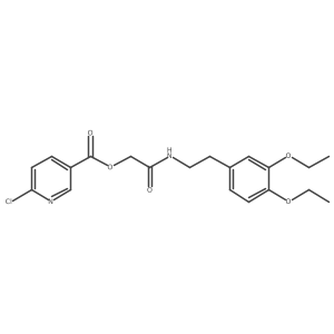 {[2-(3,4-Diethoxyphenyl)ethyl]carbamoyl}methyl 6-chloropyridine-3-carboxylate Structure