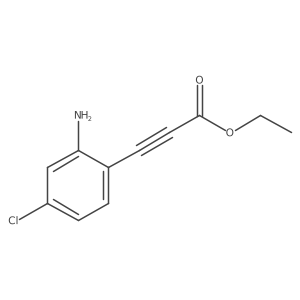 Ethyl 3-(2-amino-4-chlorophenyl)prop-2-ynoate结构式
