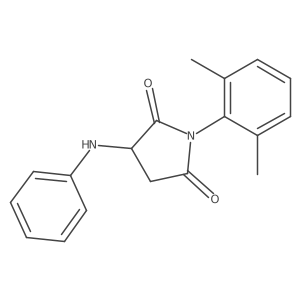 1-(2,6-Dimethylphenyl)-3-(phenylamino)azolidine-2,5-dione Structure