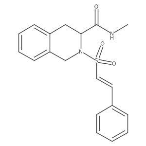 N-methyl-2-(2-phenylethenesulfonyl)-1,2,3,4-tetrahydroisoquinoline-3-carboxamide Structure