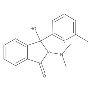 2-(Dimethylamino)-3-hydroxy-3-(6-methylpyridin-2-yl)isoindolin-1-one Structure