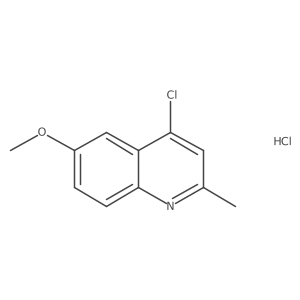 4-Chloro-6-methoxy-2-methylquinoline hydrochloride Structure