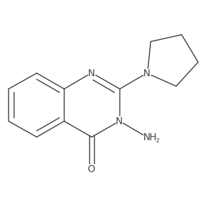 3-Amino-2-pyrrolidin-1-yl-3H-quinazolin-4-one结构式