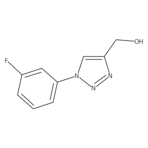 [1-(3-fluorophenyl)-1H-1,2,3-triazol-4-yl]methanol Structure
