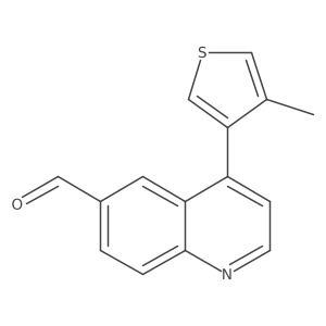 4-(4-Methylthiophen-3-yl)quinoline-6-carbaldehyde结构式