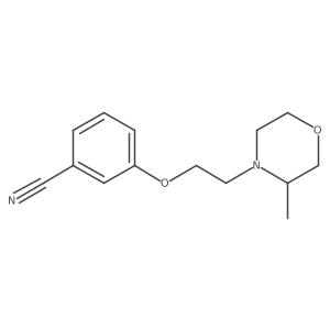 3-(2-(3-Methylmorpholino)ethoxy)benzonitrile结构式