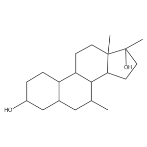 (3alpha,5beta,7alpha,17beta)-7,17-Dimethylestrane-3,17-diol结构式