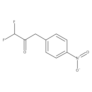 1,1-Difluoro-3-(4-nitrophenyl)propan-2-one结构式
