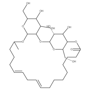 9,12-Octadecadienoic acid, 17-[(2-O-I(2)-D-glucopyranosyl-I(2)-D-glucopyranosyl)oxy]-, intramol. 1,4a(2)a(2)-ester, (17S)- Structure