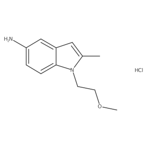1-(2-Methoxyethyl)-2-methyl-1H-indol-5-amine hydrochloride Structure
