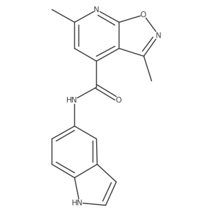 N-(1H-indol-5-yl)-3,6-dimethyl[1,2]oxazolo[5,4-b]pyridine-4-carboxamide Structure