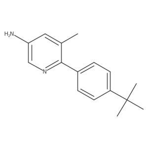 3-Amino-6-(4-tert-butylphenyl)-5-methylpyridine Structure