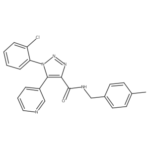 1-(2-chlorophenyl)-N-(4-methylbenzyl)-5-(pyridin-3-yl)-1H-1,2,3-triazole-4-carboxamide Structure