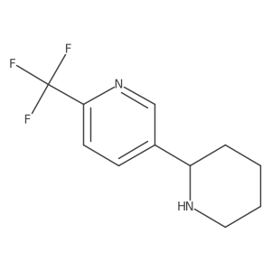 (R)-5-(Piperidin-2-yl)-2-(trifluoromethyl)pyridine Structure