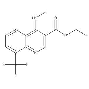 Ethyl 4-(methylamino)-8-(trifluoromethyl)quinoline-3-carboxylate结构式