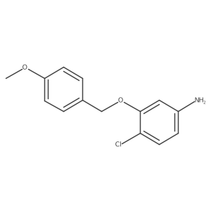 4-Chloro-3-(4-methoxy-benzyloxy)-phenylamine结构式