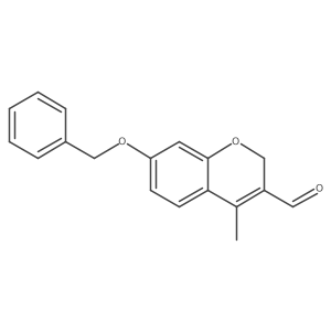 7-(benzyloxy)-4-methyl-2H-chromene-3-carbaldehyde结构式