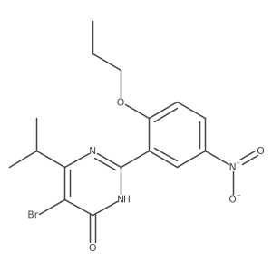 2-(5-Nitro-2-n-propoxyphenyl)-5-bromo-6-isopropylpyrimid-4(3H)-one Structure