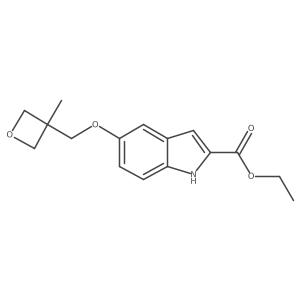 ethyl 5-[(3-methyloxetan-3-yl)methoxy]-1H-indole-2-carboxylate结构式