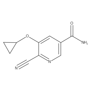 6-Cyano-5-cyclopropoxynicotinamide Structure