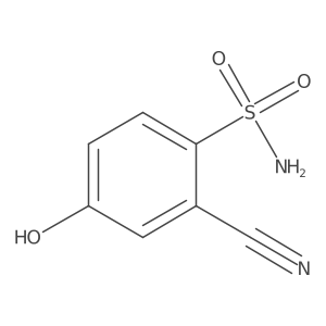 2-Cyano-4-hydroxybenzenesulfonamide结构式