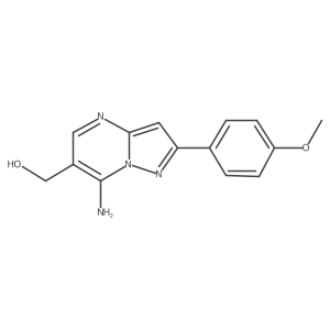 7-Amino-2-(4-methoxyphenyl)pyrazolo[1,5-a]pyrimidine-6-methanol结构式