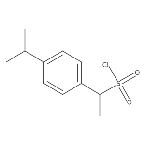 1-(4-Isopropylphenyl)ethane-1-sulfonyl chloride Structure