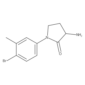 3-Amino-1-(4-bromo-3-methylphenyl)pyrrolidin-2-one Structure