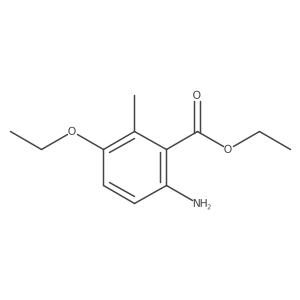 Ethyl 6-amino-3-ethoxy-2-methylbenzoate结构式