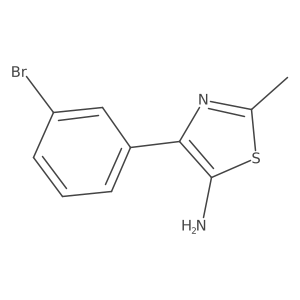 4-(3-Bromophenyl)-2-methylthiazol-5-amine Structure
