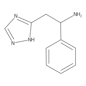 1-Phenyl-2-(1H-1,2,4-triazol-5-yl)ethan-1-amine结构式